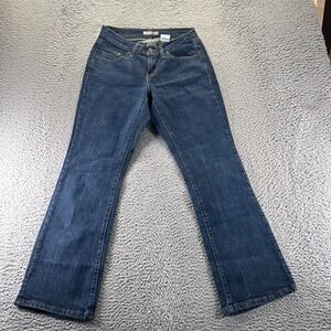 Levi's 529 Jeans Women's 4P Blue Cotton Denim Bootcut Leg Curvy Workwear Stretch